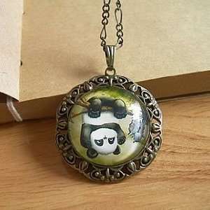  Cute Retro Gem Gifts Hand time Upside Down in a Tree Panda 
