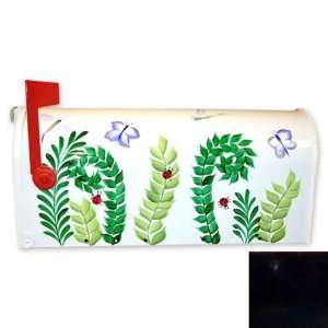  Fern with Bugs Mailbox (Black) (20H x 6.85W x 9D 