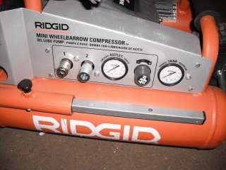 RIDGID 5GAL MINI WHEELBARROW AIR COMPRESSOR OL50145MWD  