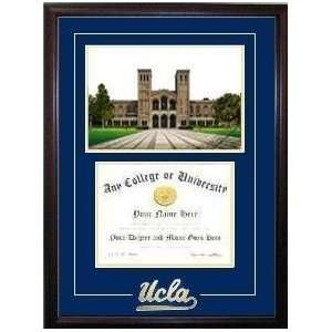 University of California, Los Angeles Graduate Framed Lithograph w 