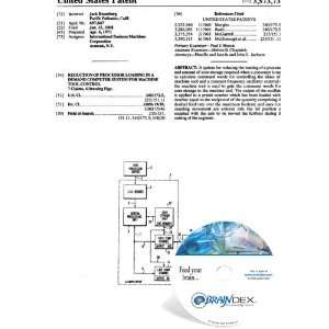 NEW Patent CD for REDUCTION OF PROCESSOR LOADING IN A DEMAND COMPUTER 