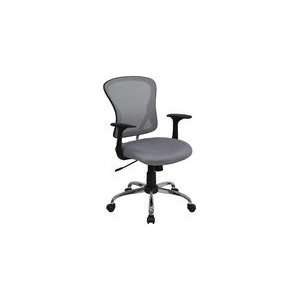  Mid Back Gray Mesh Office Chair with Chrome Base Office 