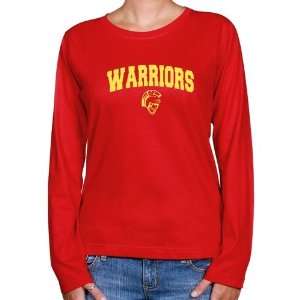  NCAA Cal State Stanislaus Warriors Ladies Red Logo Arch 