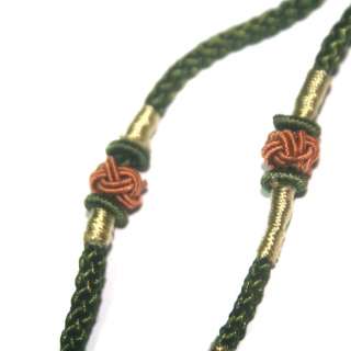 GREEN HANDWORK ADJUSTABLE LANYARE CHINESE KNOT ROPE  