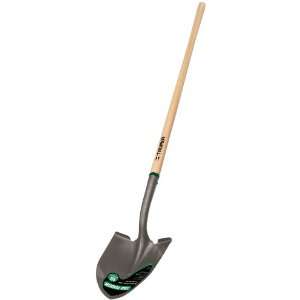   Round Point Shovel with Long Handle, 48 Inch Patio, Lawn & Garden