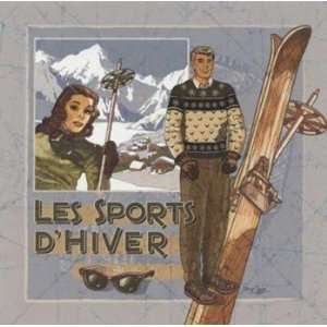  Les Sports DHiver   Poster by Bruno Pozzo (6 x 6)