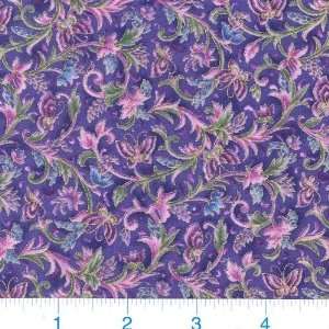   Butterfly Garden Purple Fabric By The Yard Arts, Crafts & Sewing