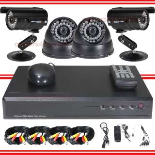 Channel CCTV Security Surveillance H.264 DVR Day Night IR Cameras 