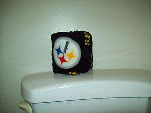 PITTSBURGH STEELERS BLACK TOILET PAPER COVER  