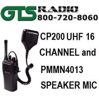 NEW MOTOROLA CP200 UHF 16 CHANNEL 4 WATT RADIO RADIUS  