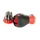 wiha 38045 stubby screwdriver with six in one insert bits