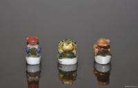 FINE PORCELAIN HAND PAINTED THE FROG FIGURINES  