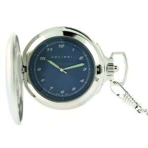  Colibri Pocket Watch with Military Time Blue Dial 