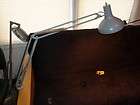 Vintage Mid Century Modern Grey Luxo L 1 Swing Arm Desk Lamp   FREE 