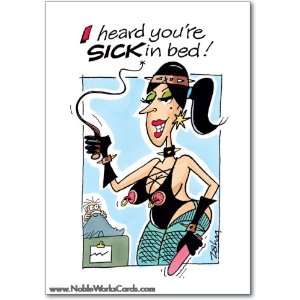  Funny Get Well Card Sick In Bed Humor Greeting Bob Zahn 