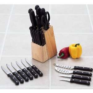   Set By Diamond Cut® 24pc Cutlery Set in Wood Block 