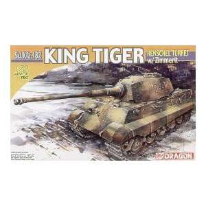  7240 1/72 King Tiger Pz.Kpfw.VI Ausf.B w/Zimmertt Toys 