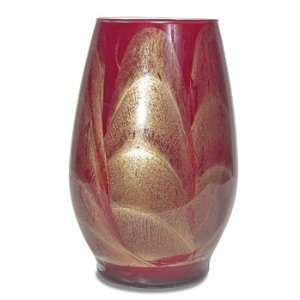  9 Cranberry Esque Polished Vase Candle