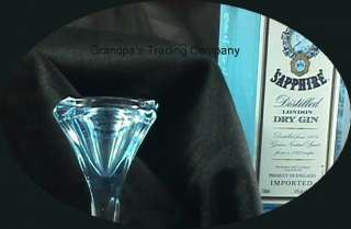 Bombay SAPPHIRE Crystal Twist Stem Martini Glass NEW  