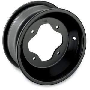  AMS Rolled Lip Black Spun Aluminum Rear Wheel   9x8, 3+5 
