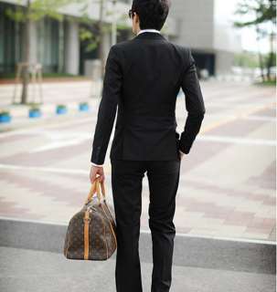 UNITED HOMME Black Stunning 1 Button Blazer Jacket XS L  