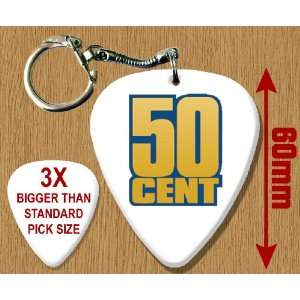  50 Cent BIG Guitar Pick Keyring Musical Instruments