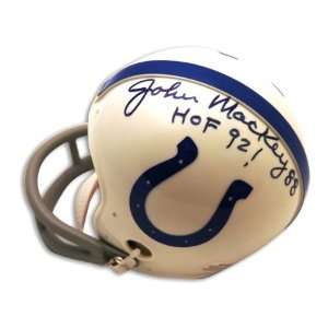   Baltimore Colts Mini Helmet inscribed HOF 92