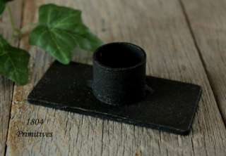 Primitive Black Iron CANDLE Holder for your tapers ~  