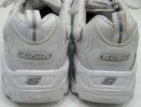 Skechers Womens White Tennis Athletic Walking Trainers Sneakers Shoes 
