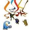 Pterodactyl hanging gliders. Assorted colors. Over 13 inches long with 