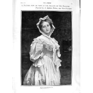  1901 BEAUTIFUL GIRL PORTRAIT FISHER DOCKS AVONMOUTH