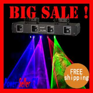   760mW BPRG Blue Purple Red Green Laser Light DJ DISCO SHINP  