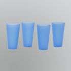 Essential Summer Colorful Tumbler Cups   Set of Four