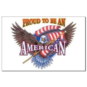  Mini Poster Print Proud To Be An American Bald Eagle and 
