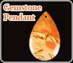 1Pc Blue Sand Stone Gemstone Heart Bead Pendant  