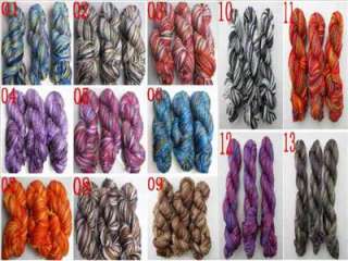 Wholesale Multi Colored soft 150g hand dyed wool Acrylic knitting yarn 