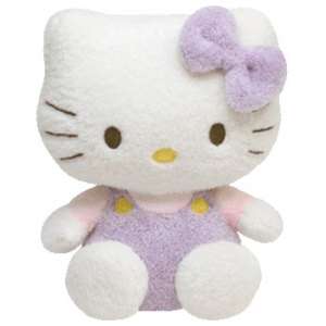 Ty Beanie Hello Kitty Purple 8 inch soft Pluffie  