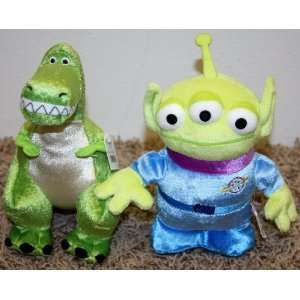   Toy Story Rex Dinosaur and Alien 9 Plush Bean Bag Dolls Mint Toys