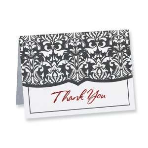  Damask Thank You (box of 50) Cards Jewelry