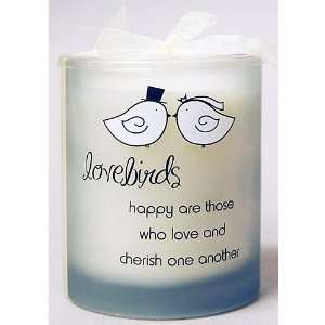  New View 8 oz. Lovebirds Candle