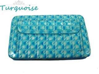 New Fashion Lady Womens Gorgeous Embossed Leather Flat Clutch Wallet 