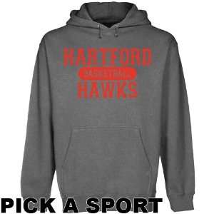  Hartford Hawks Custom Sport Pullover Hoodie   Gunmetal 