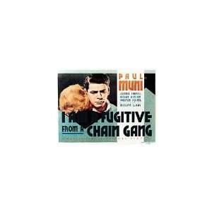  I Am A Fugitive From A Chain Gang Movie Poster, 14 x 11 