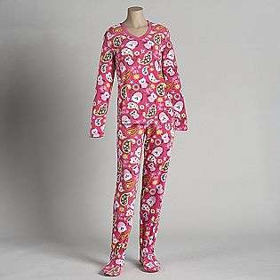 Juniors Footie Pajamas  Free Play Clothing Intimates Sleepwear 