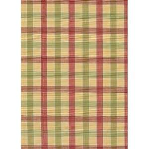  Sample   French Country Check Coral Leaf