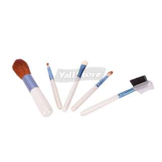5x White Cosmetic Makeup Brush Eyeshadow Make Up Kit  