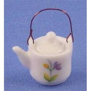  Bone China Tea Pot W/Flower Design Toys & Games