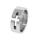 FreshTrends Modern Cross High Polish Stainless Steel Ring   Size 12