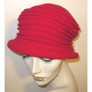 Red Parkhurst Wool Accordian Hat 