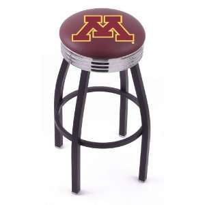  University of Minnesota 25 Single ring swivel bar stool 
